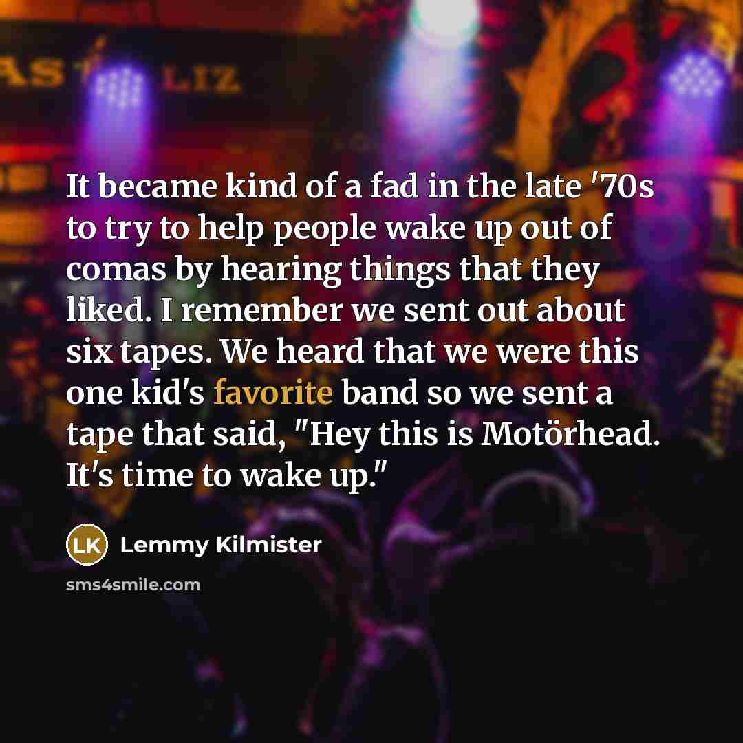 “It became kind of a fad in the late '70s…” quote by Lemmy Kilmister
