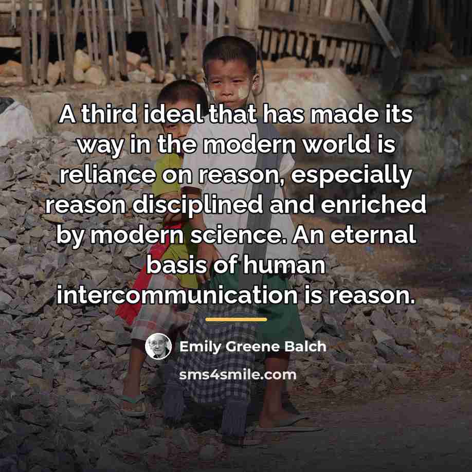 “A third ideal that has made its way in the…” quote by Emily Greene Balch