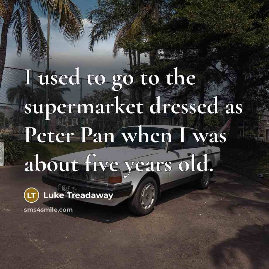 “I used to go to the supermarket dressed as Peter…” quote by Luke Treadaway