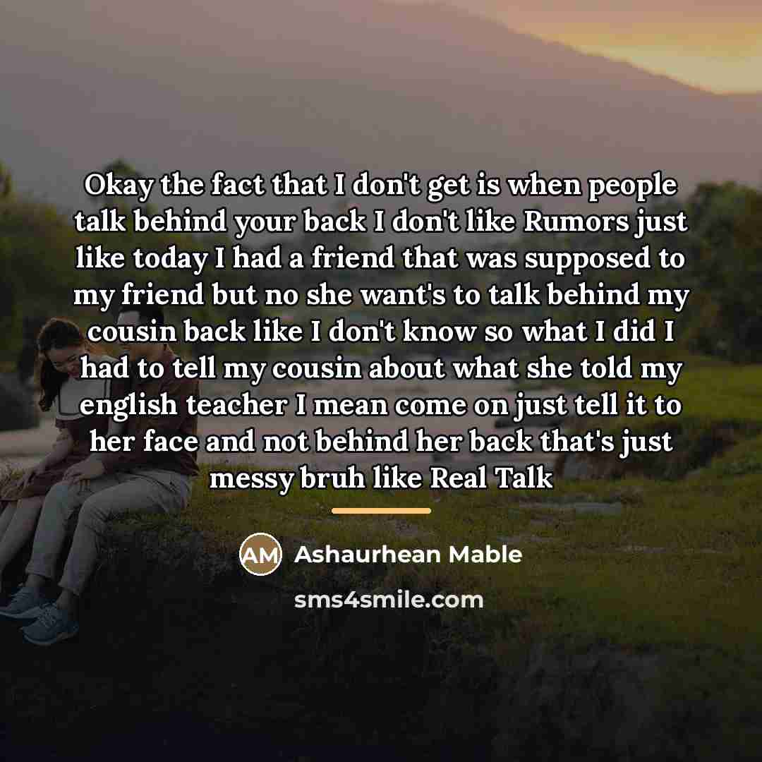 “Okay the fact that I don't get is when people…” quote by Ashaurhean Mable