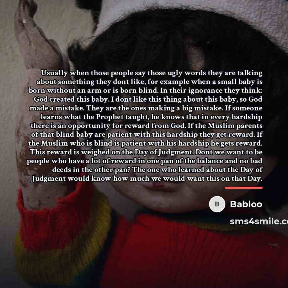 “Usually when those people say those ugly words they are…” quote by Babloo