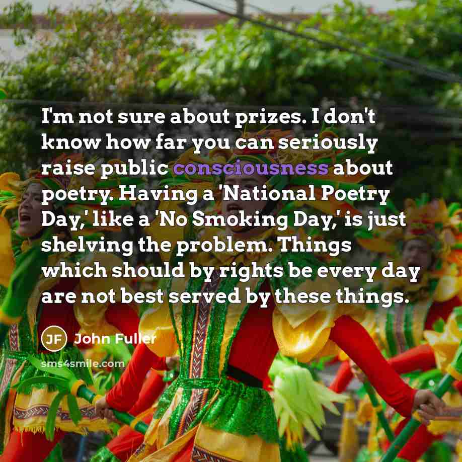 “I'm not sure about prizes. I don't know how far…” quote by John Fuller