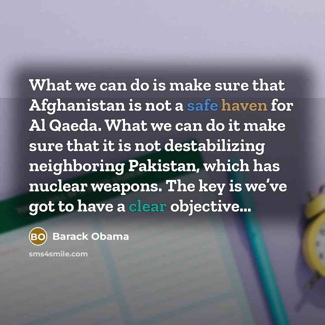“What we can do is make sure that Afghanistan is…” quote by Barack Obama