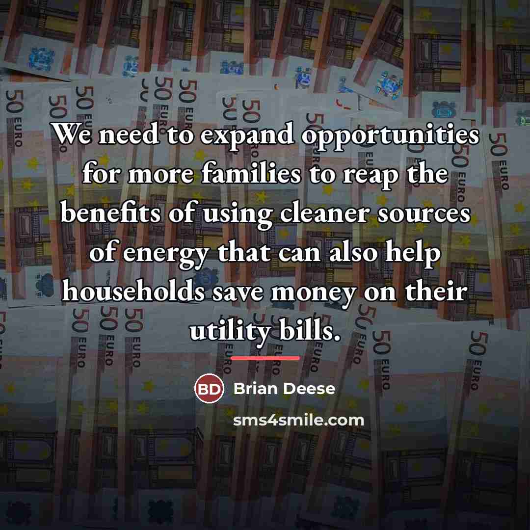 “We need to expand opportunities for more families to reap…” quote by Brian Deese