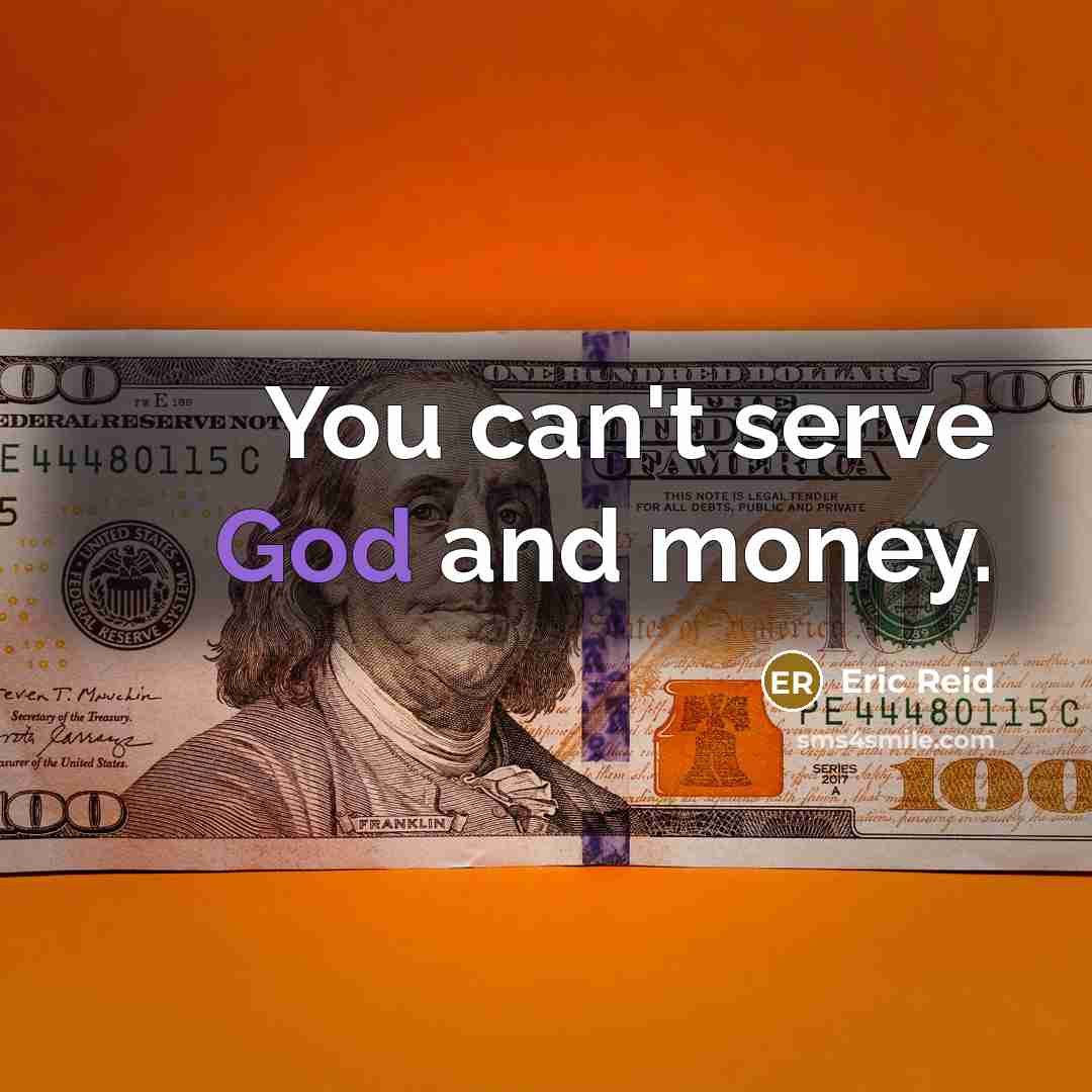 “You can't serve God and money.…” quote by Eric Reid