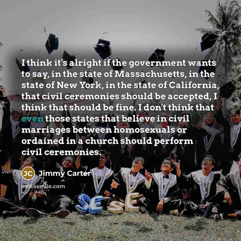 “I think it's alright if the government wants to say,…” quote by Jimmy Carter