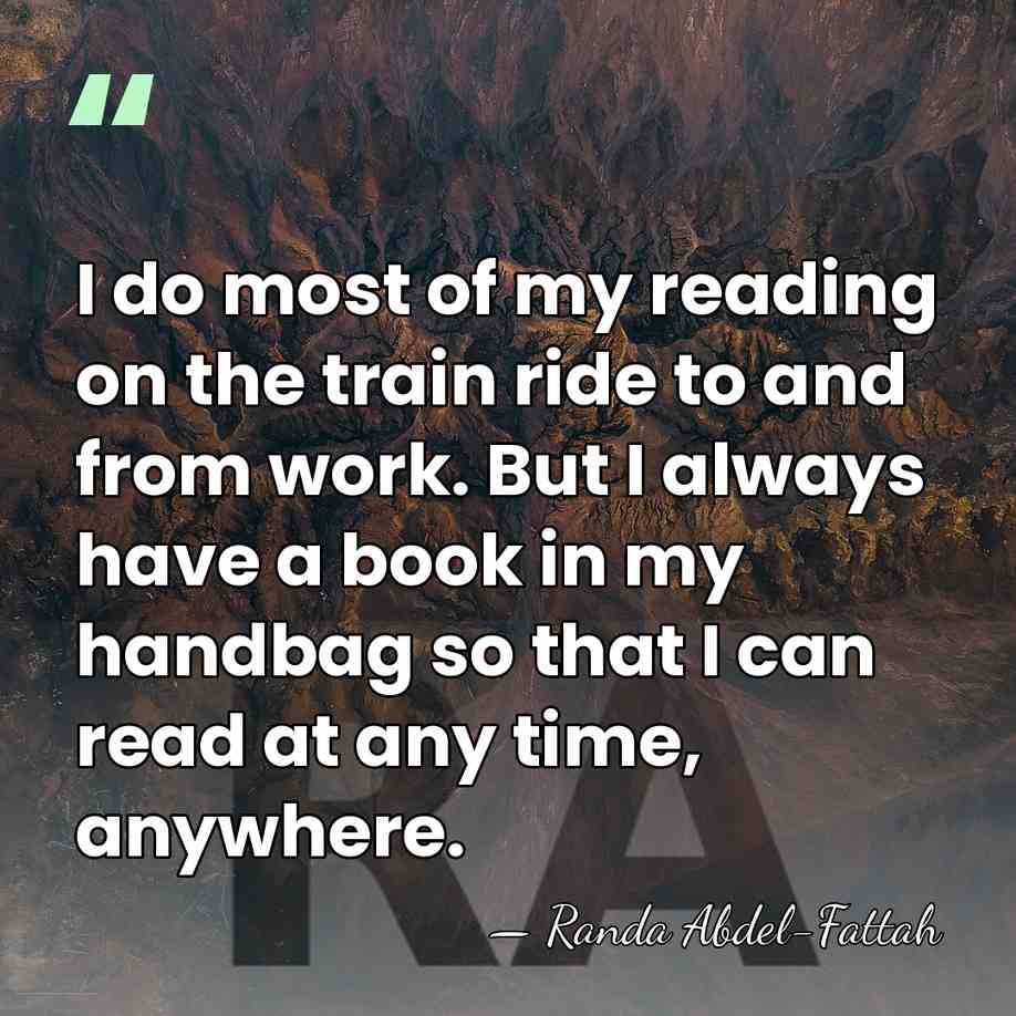 I do most of my reading on the train ride to and&hellip; - Randa Abdel-Fattah