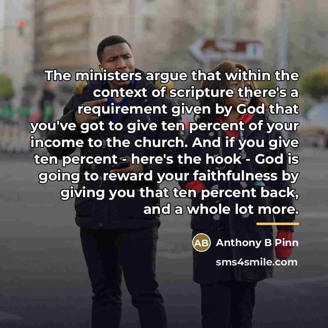 “The ministers argue that within the context of scripture there's…” quote by Anthony B Pinn