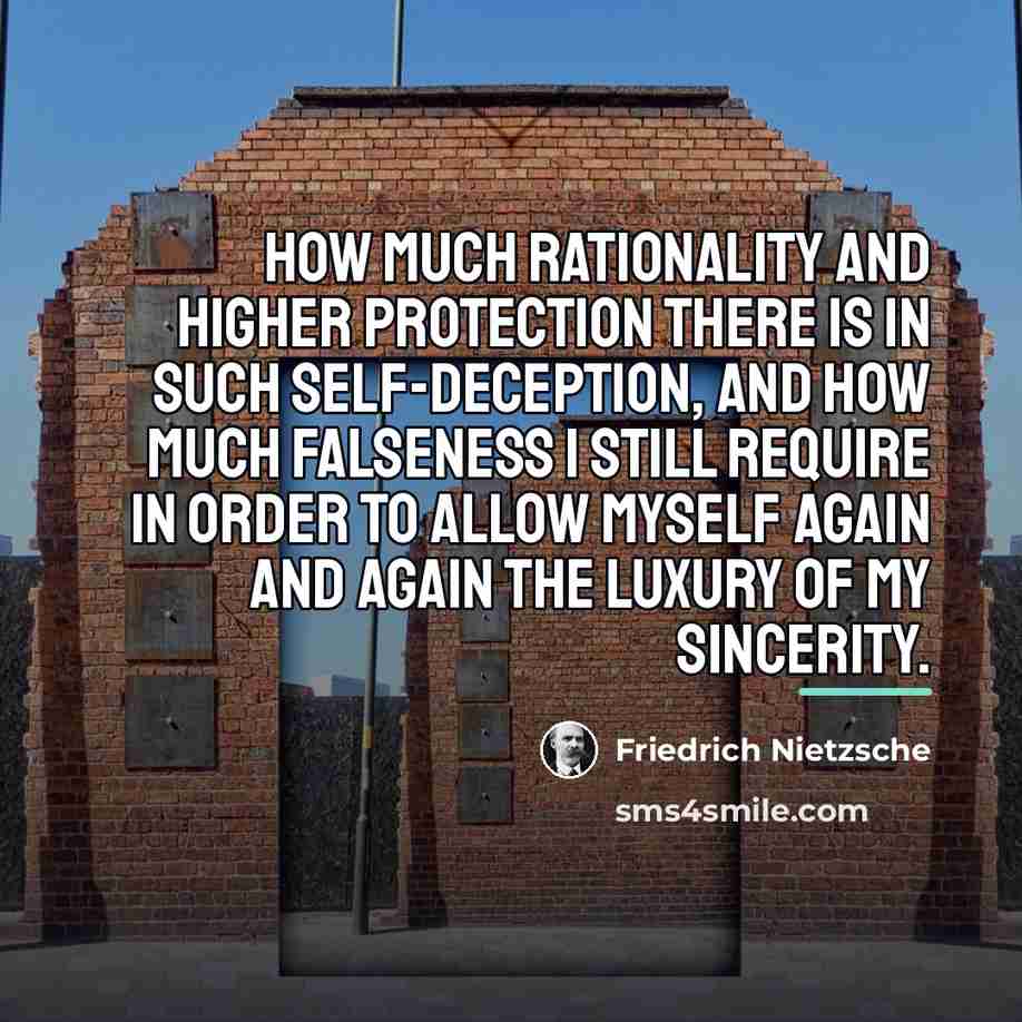 “How much rationality and higher protection there is in such…” quote by Friedrich Nietzsche