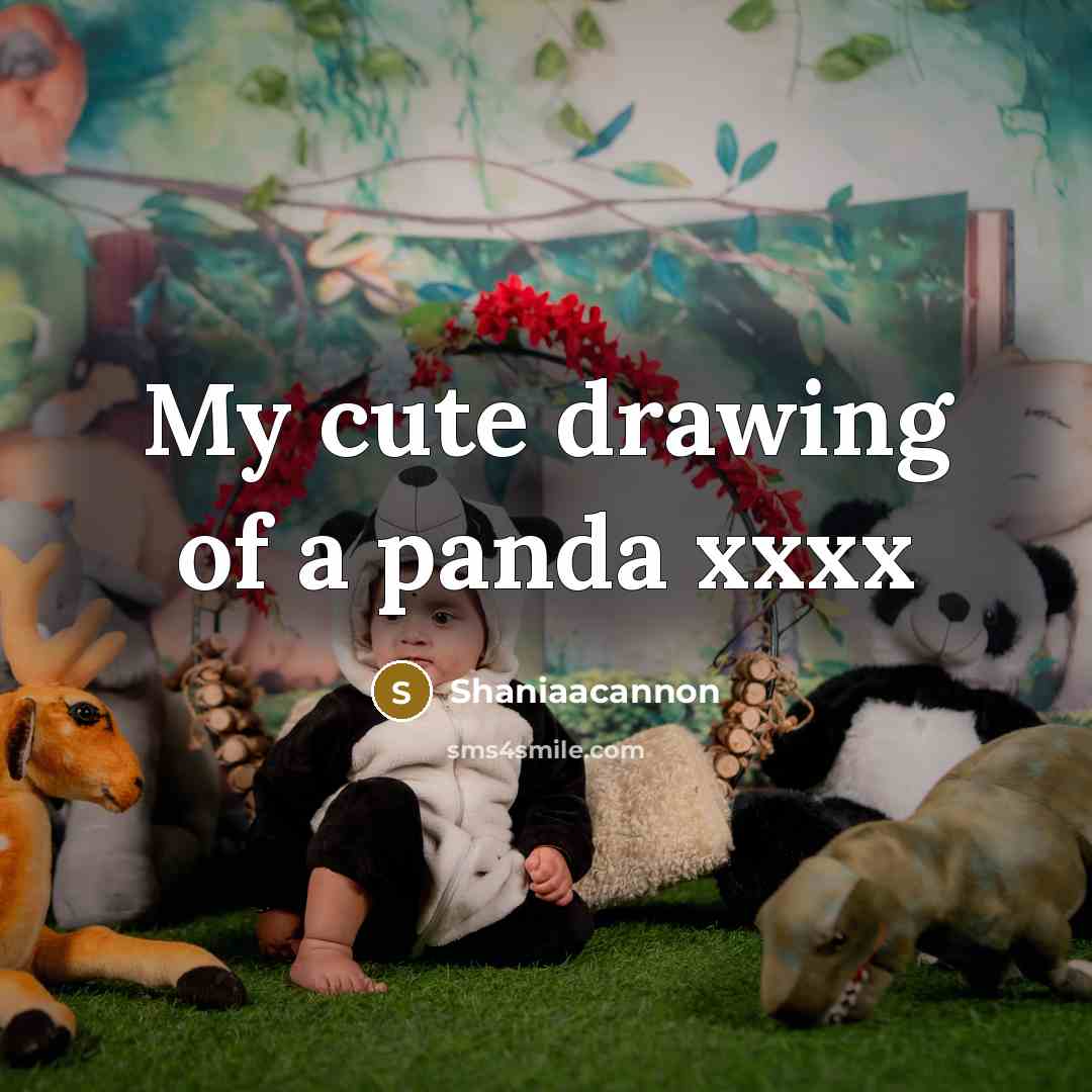 “My cute drawing of a panda xxxx” quote by Shaniaacannon
