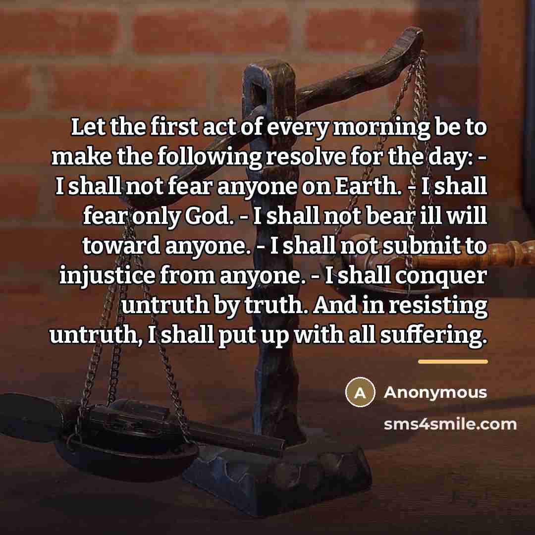 “Let the first act of every morning be to make…” quote by Anonymous