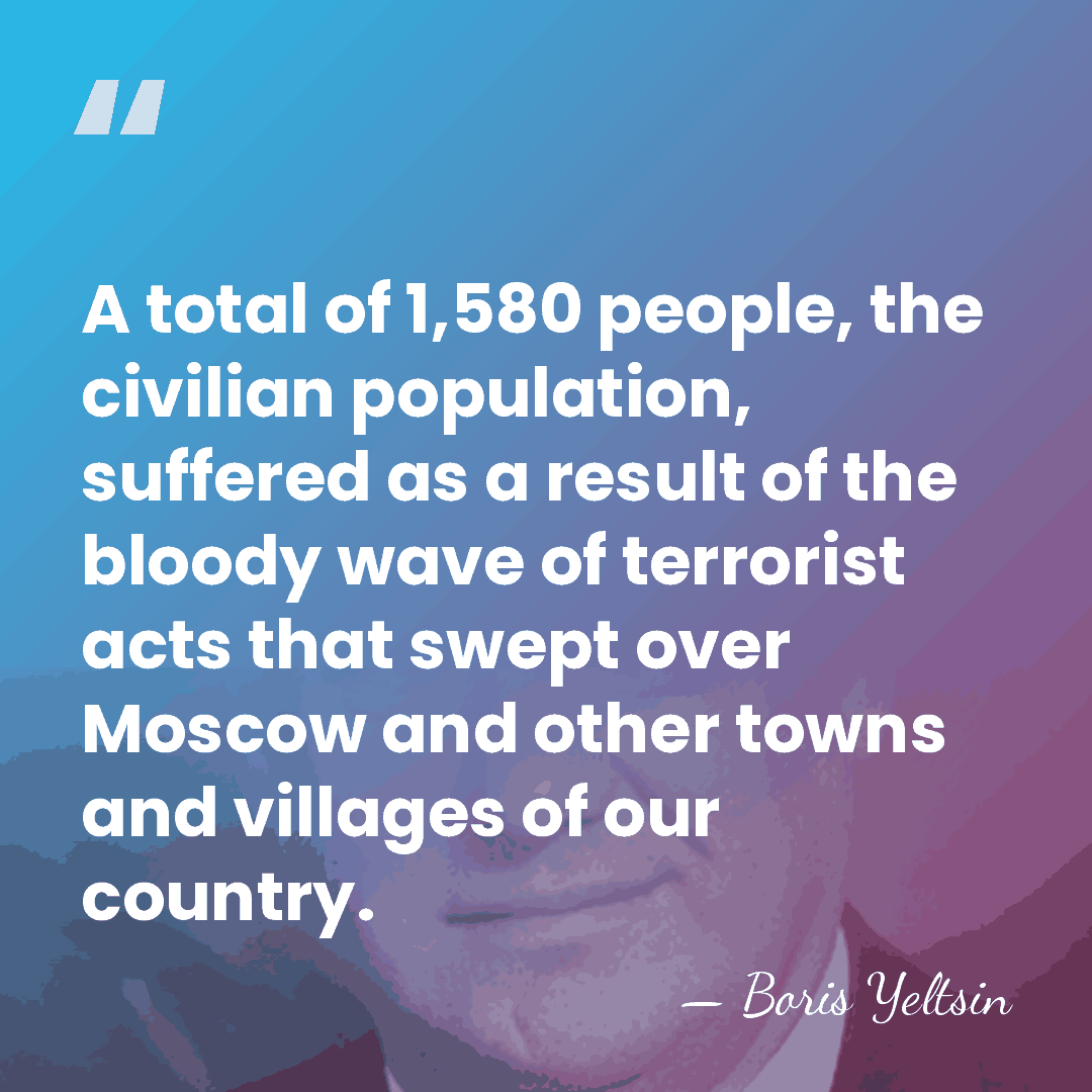 A total of 1,580 people, the civilian population, suffered as a result&hellip; - Boris Yeltsin