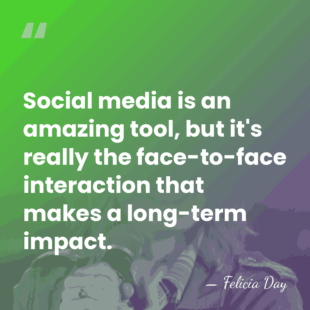 Social media is an amazing tool, but it's really the face-to-face interaction&hellip; - Felicia Day