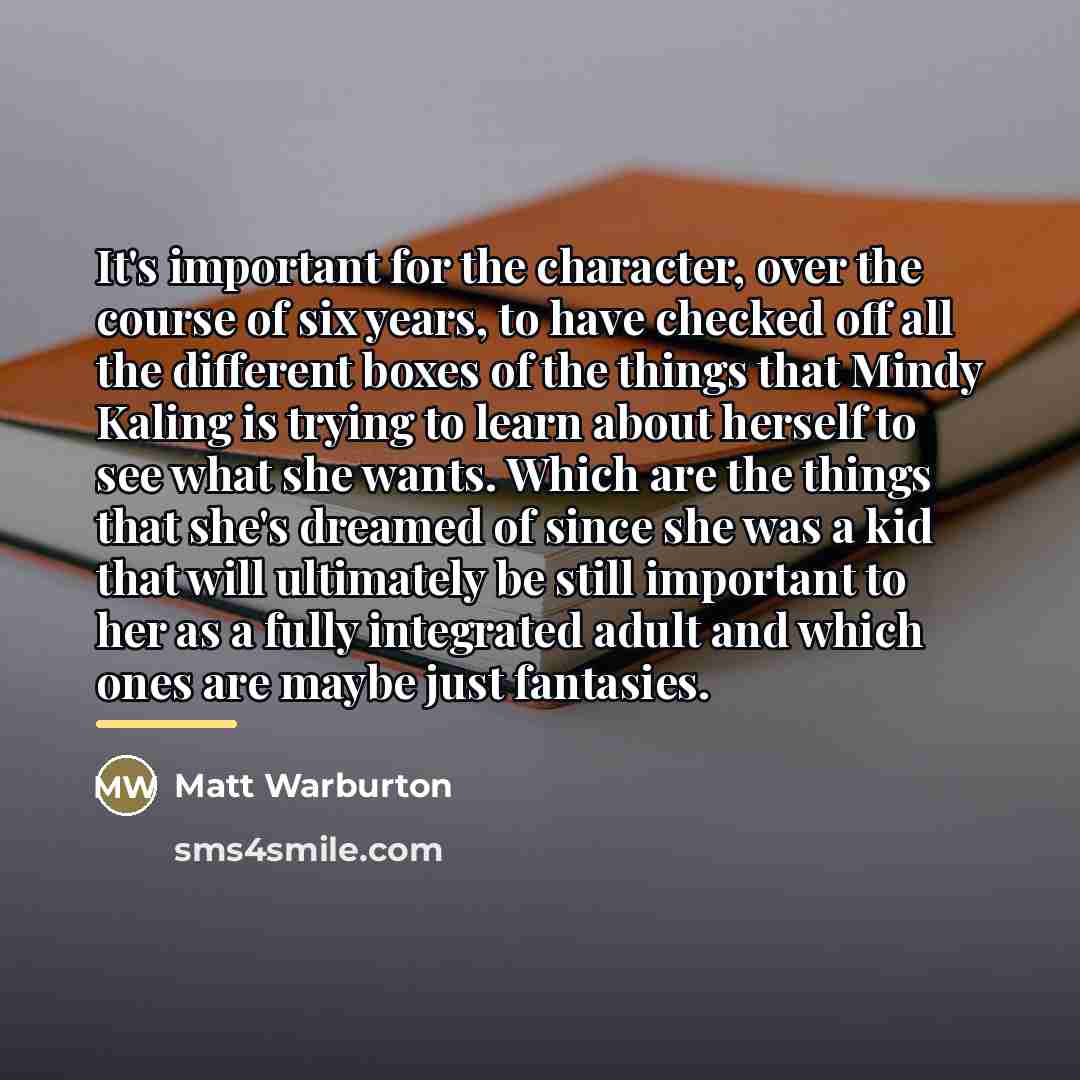 “It's important for the character, over the course of six…” quote by Matt Warburton