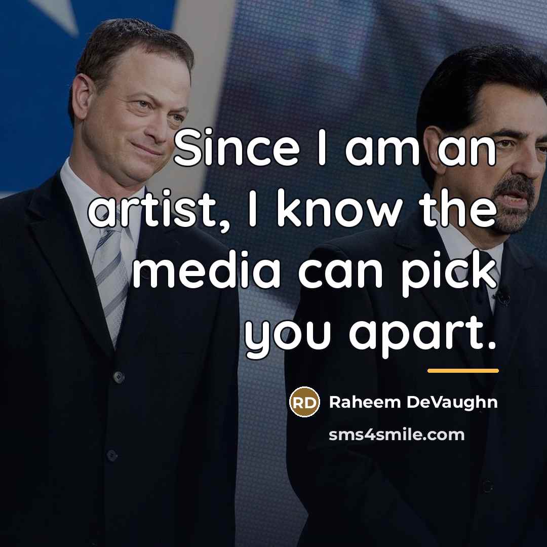 “Since I am an artist, I know the media can…” quote by Raheem DeVaughn