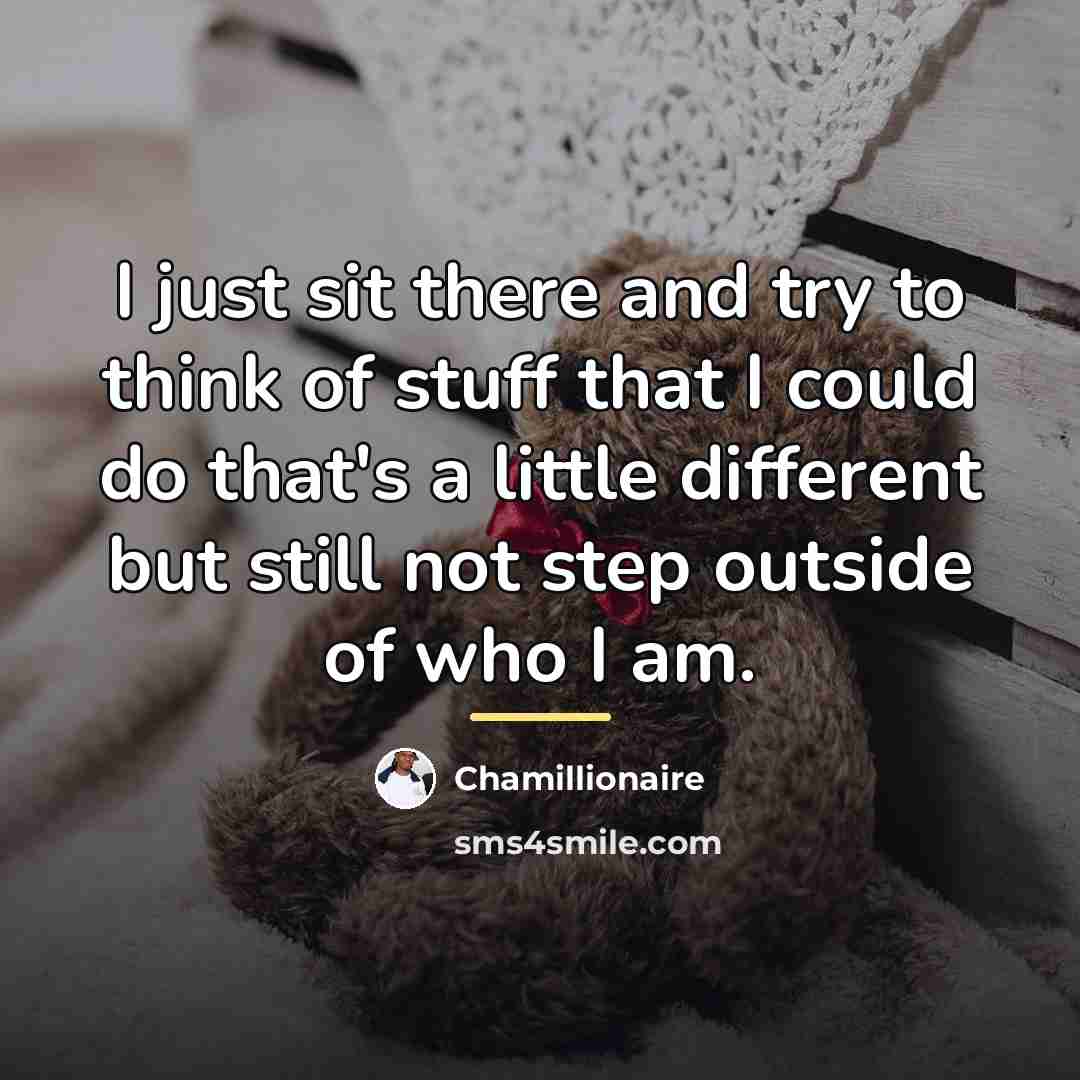 “I just sit there and try to think of stuff…” quote by Chamillionaire