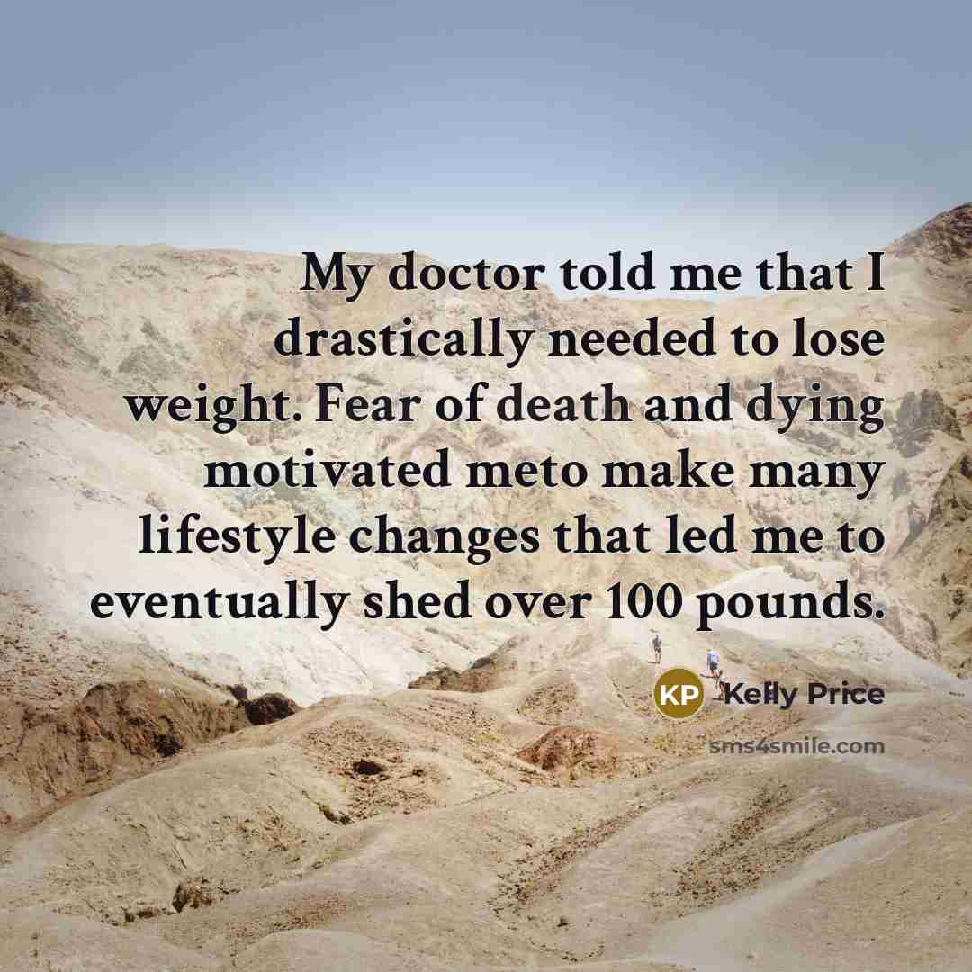 “My doctor told me that I drastically needed to lose…” quote by Kelly Price