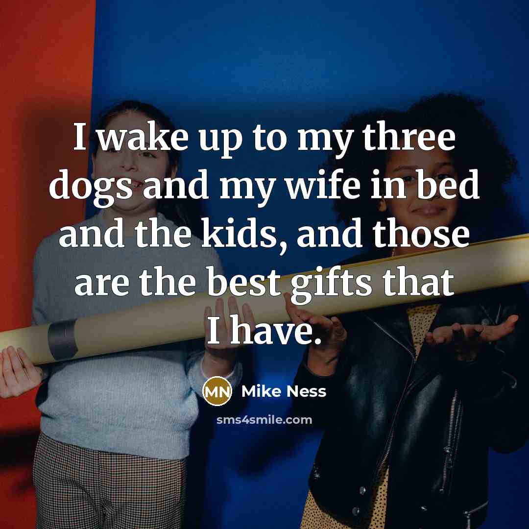 “I wake up to my three dogs and my wife…” quote by Mike Ness