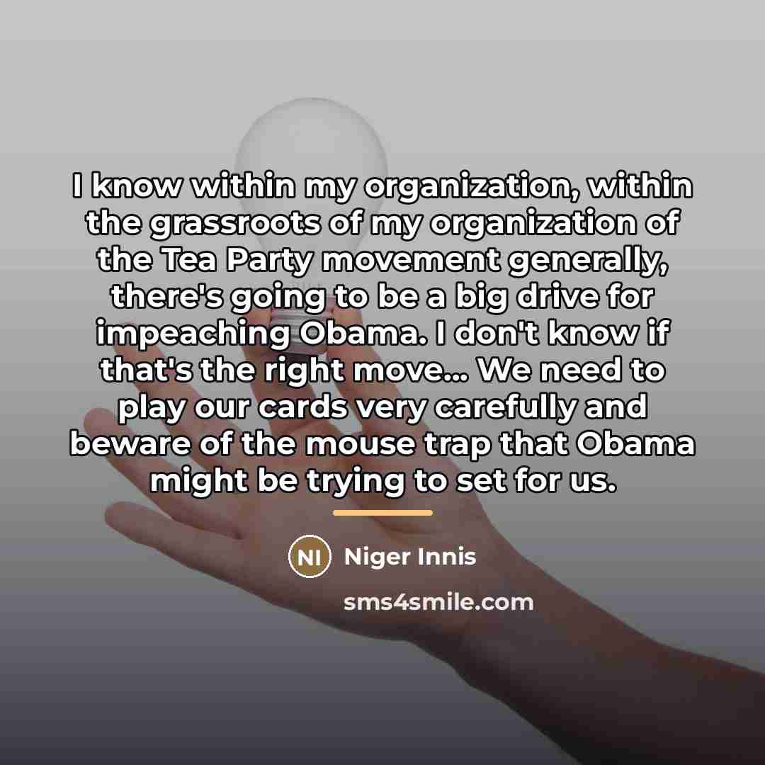“I know within my organization, within the grassroots of my…” quote by Niger Innis