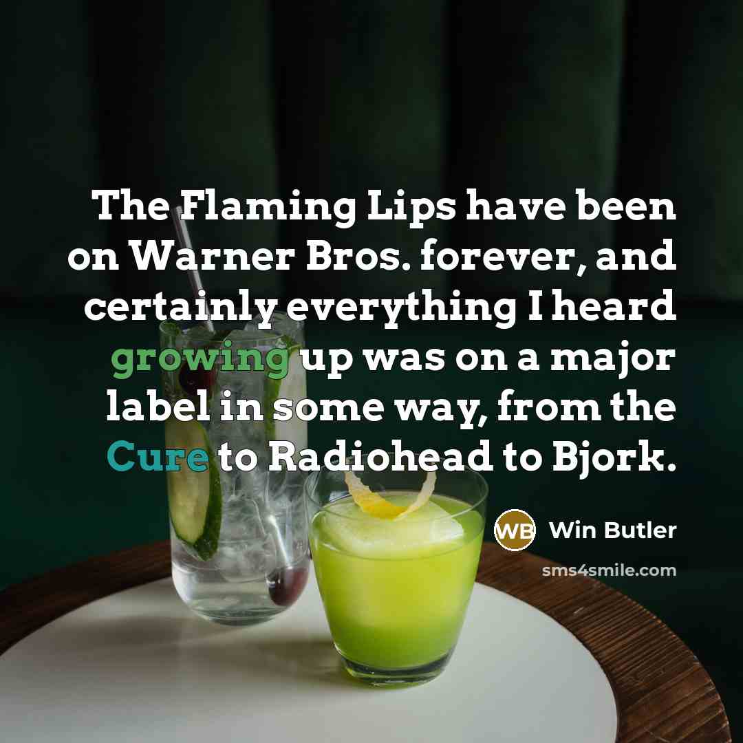 “The Flaming Lips have been on Warner Bros. forever, and…” quote by Win Butler