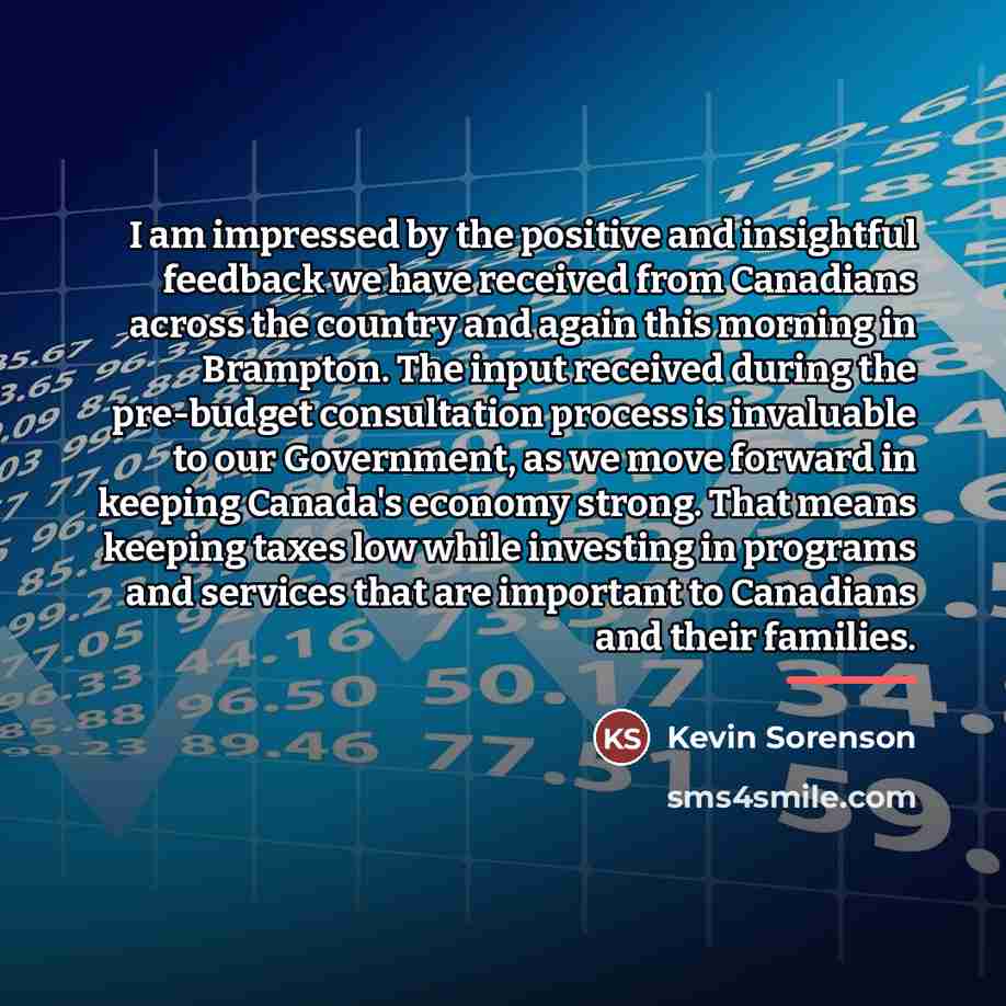 “I am impressed by the positive and insightful feedback we…” quote by Kevin Sorenson