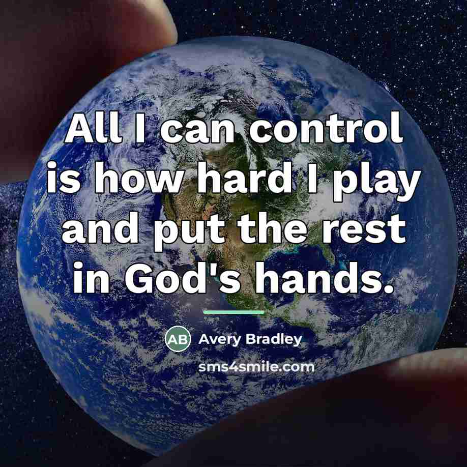 “All I can control is how hard I play and…” quote by Avery Bradley