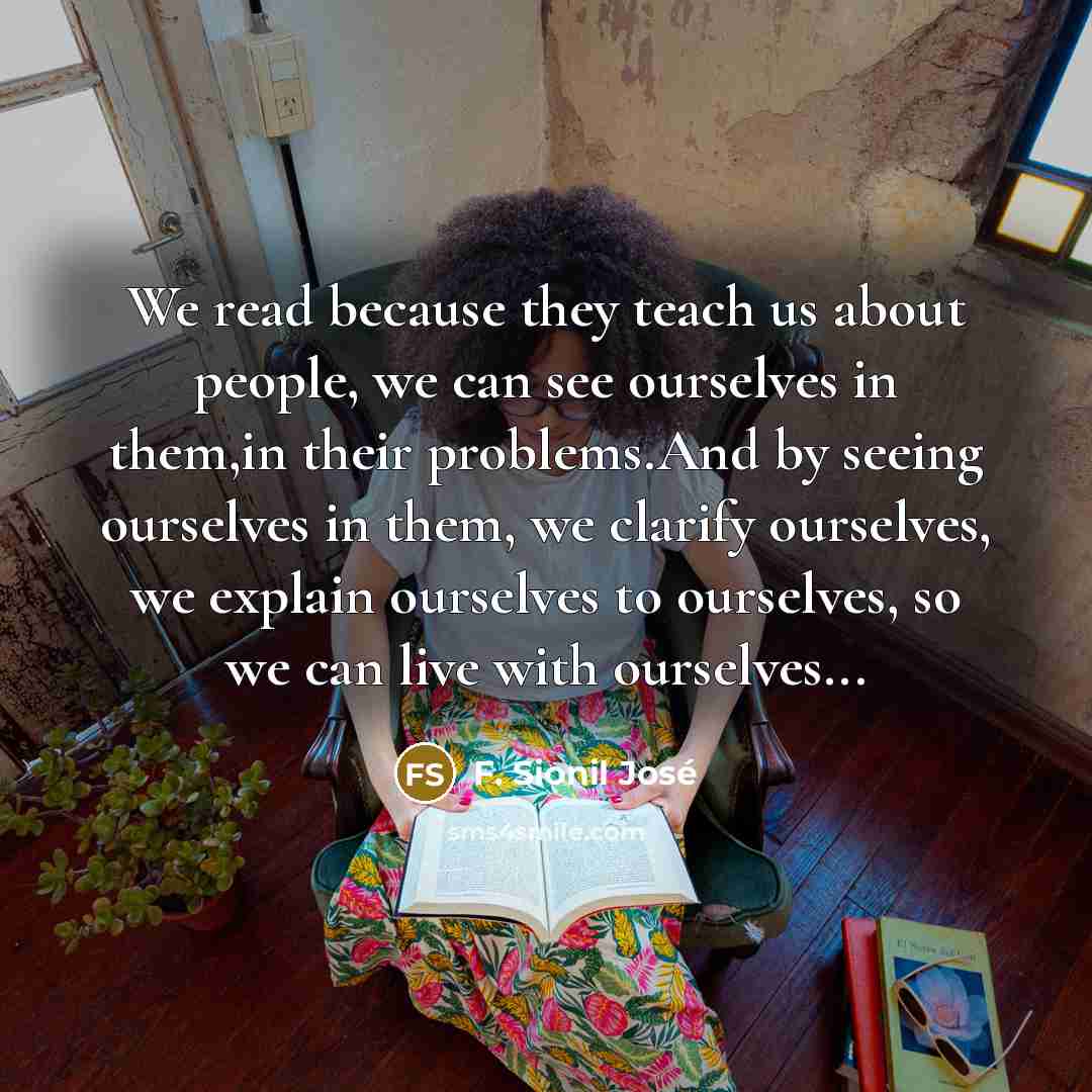 “We read because they teach us about people, we can…” quote by F. Sionil José