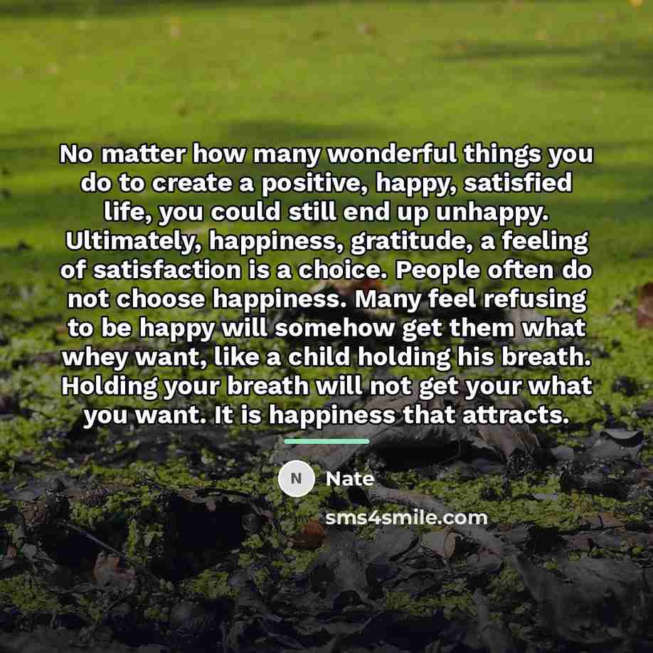 “No matter how many wonderful things you do to create…” quote by Nate