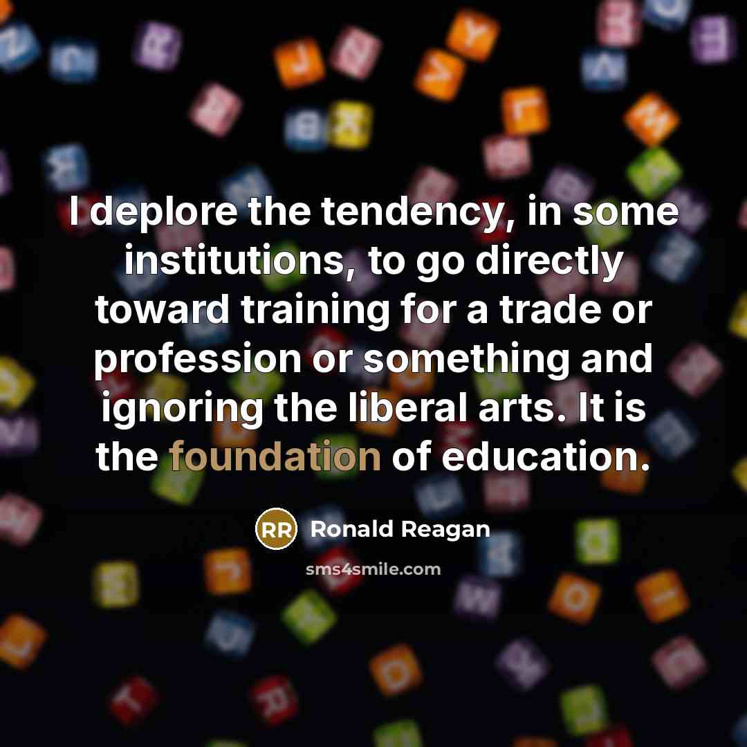 “I deplore the tendency, in some institutions, to go directly…” quote by Ronald Reagan
