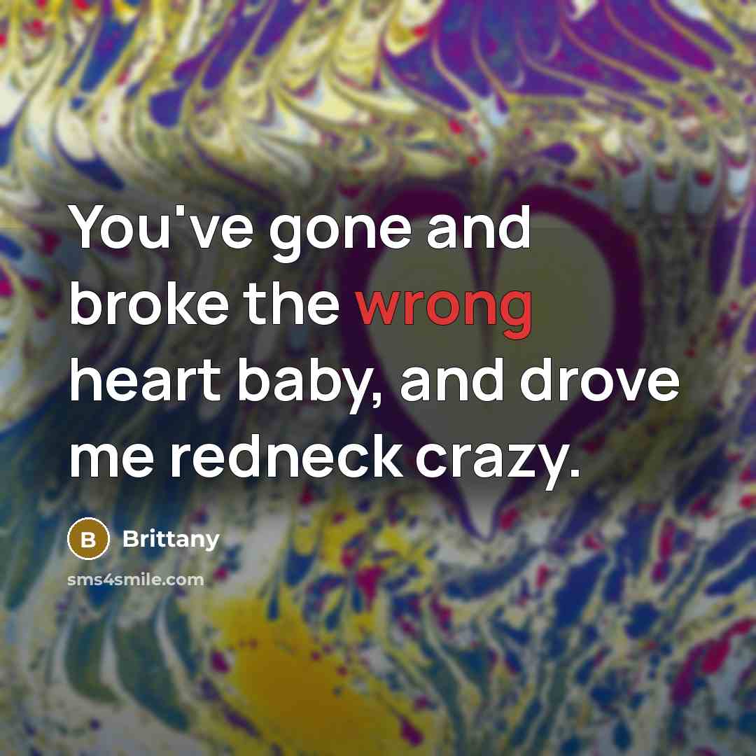 “You've gone and broke the wrong heart baby, and drove…” quote by Brittany