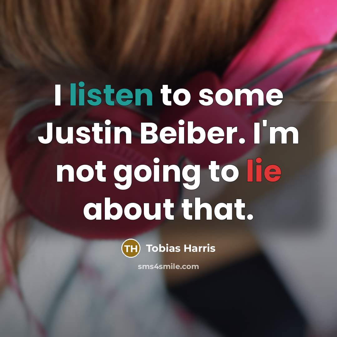 “I listen to some Justin Beiber. I'm not going to…” quote by Tobias Harris