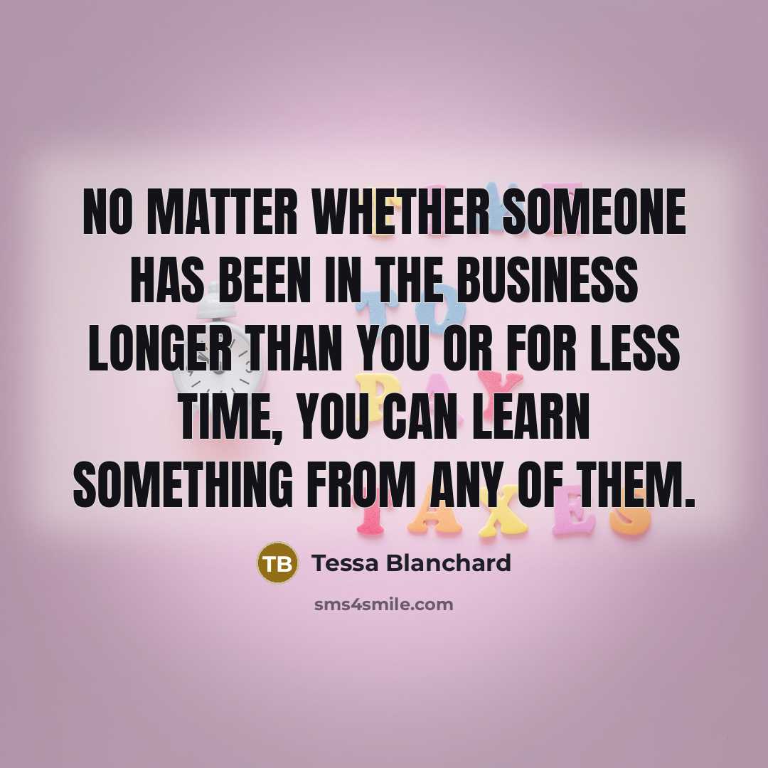 “No matter whether someone has been in the business longer…” quote by Tessa Blanchard