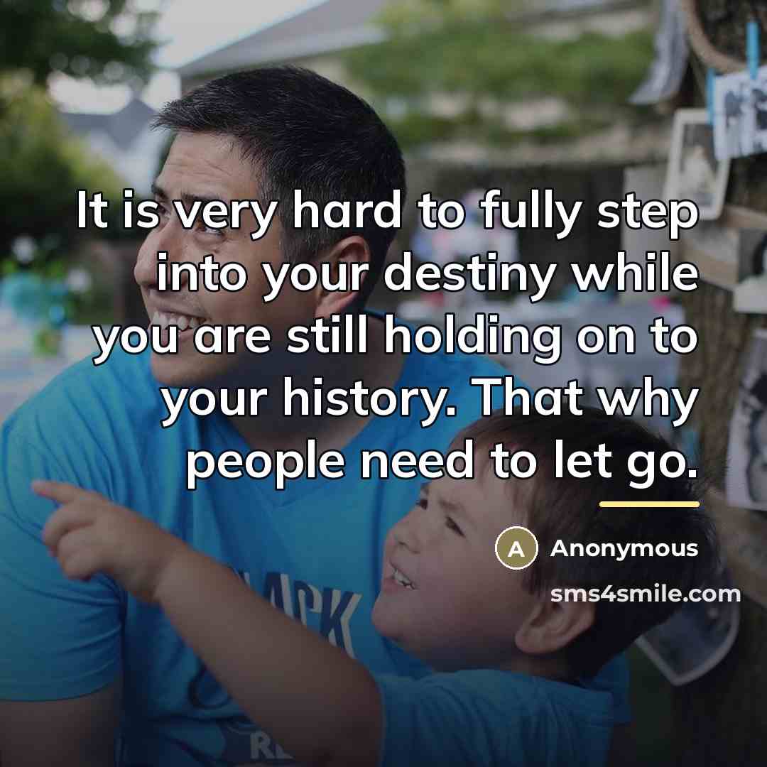 “It is very hard to fully step into your destiny…” quote by Anonymous