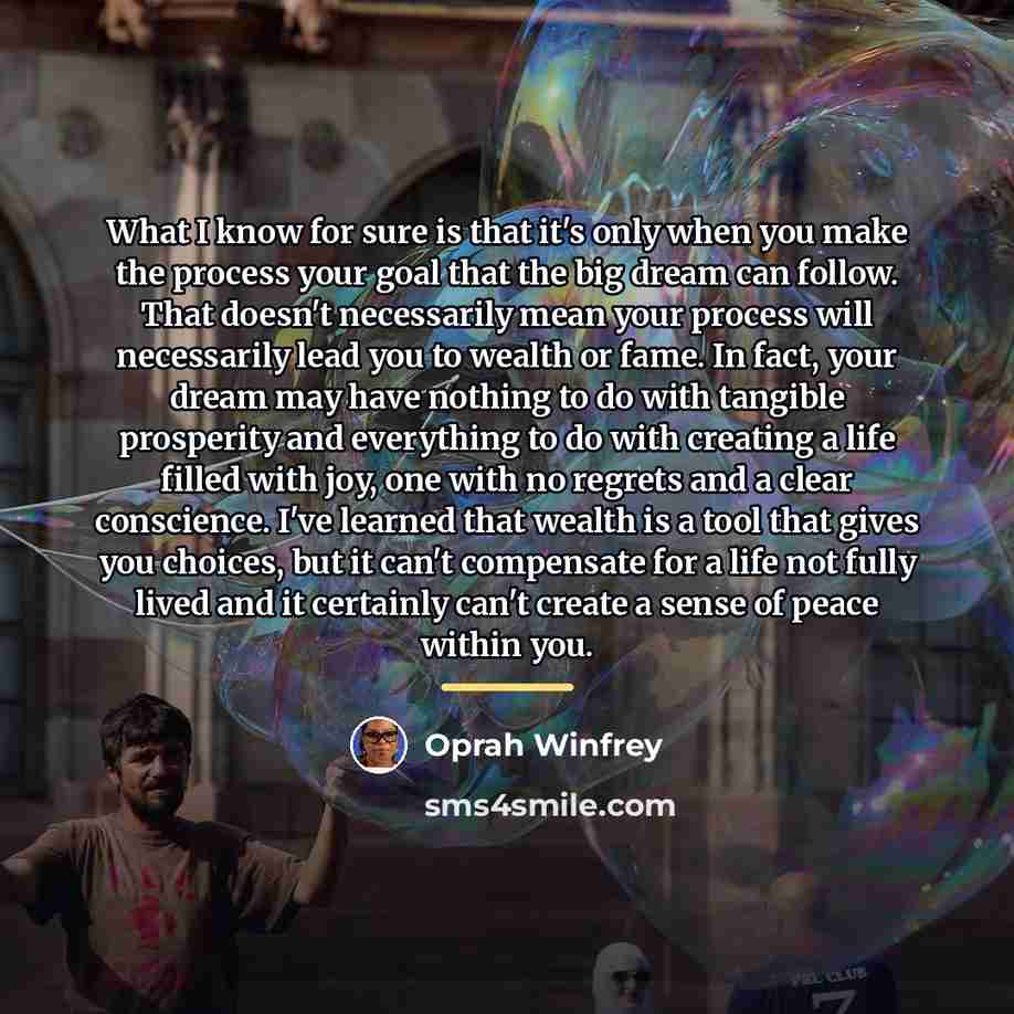 “What I know for sure is that it's only when…” quote by Oprah Winfrey