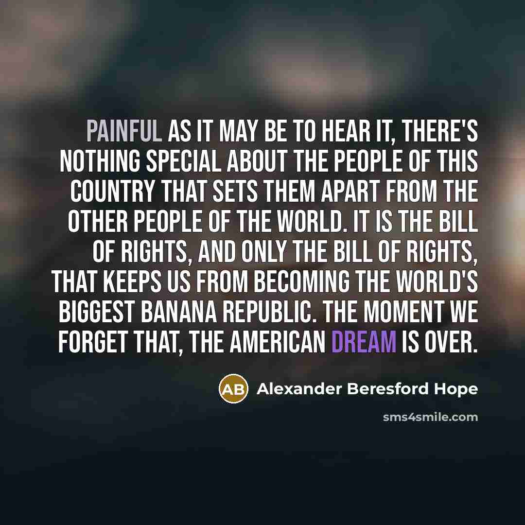 “Painful as it may be to hear it, there's nothing…” quote by Alexander Beresford Hope