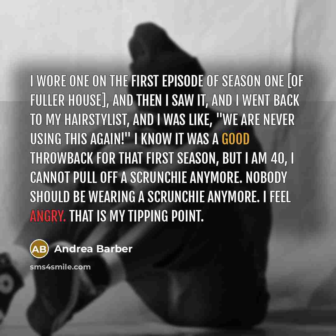 “I wore one on the first episode of season one…” quote by Andrea Barber