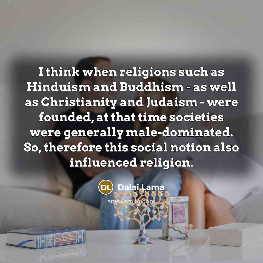 “I think when religions such as Hinduism and Buddhism -…” quote by Dalai Lama