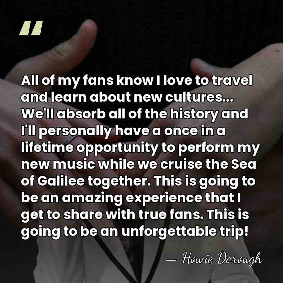 All of my fans know I love to travel and learn about&hellip; - Howie Dorough