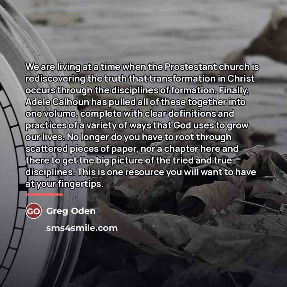 “We are living at a time when the Prostestant church…” quote by Greg Oden
