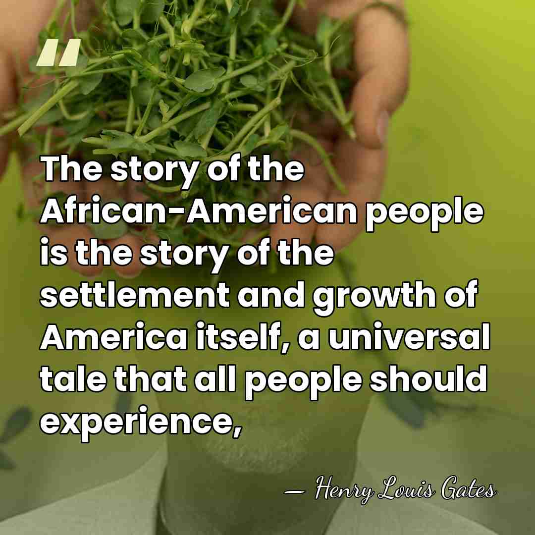 The story of the African-American people is the story of the settlement&hellip; - Henry Louis Gates