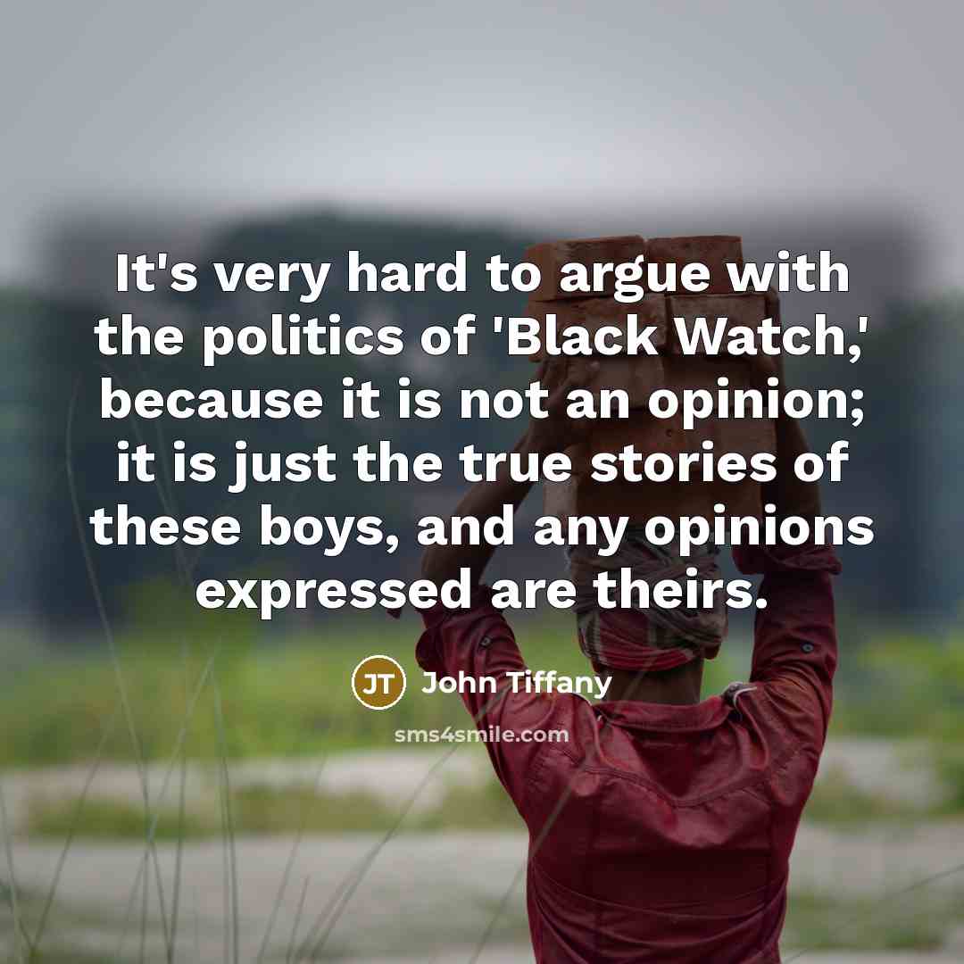“It's very hard to argue with the politics of 'Black…” quote by John Tiffany