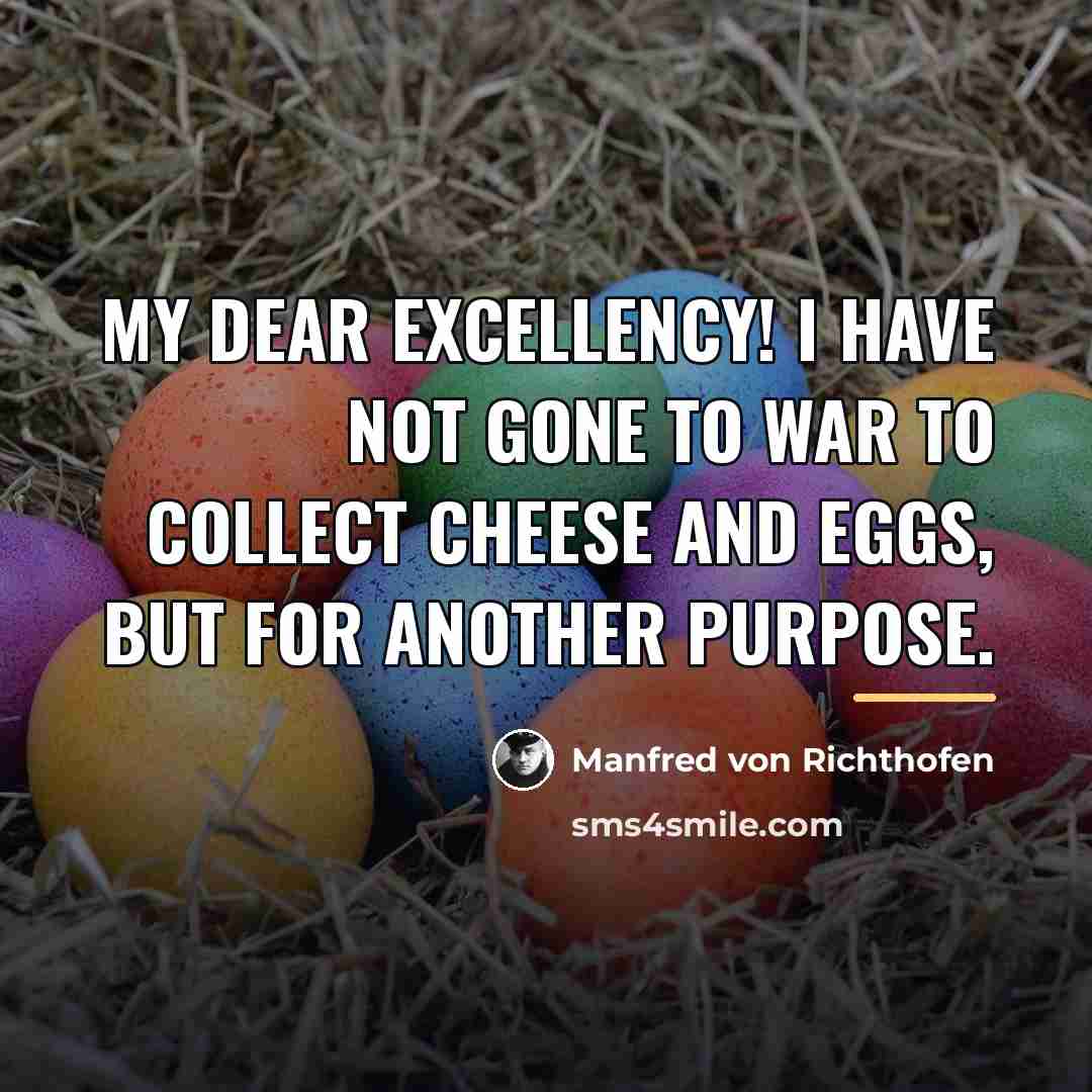 “My dear Excellency! I have not gone to war to…” quote by Manfred von Richthofen