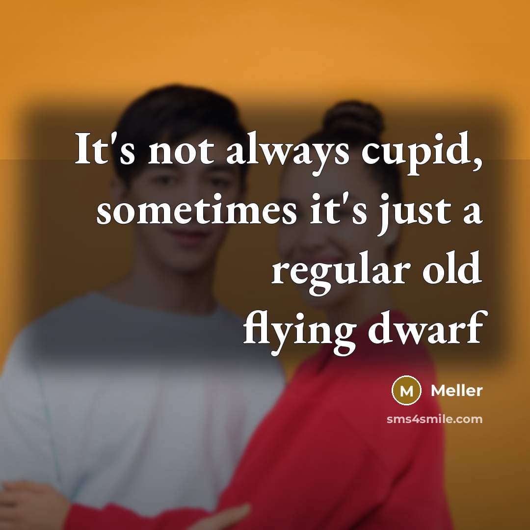 “It's not always cupid, sometimes it's just a regular old…” quote by Meller