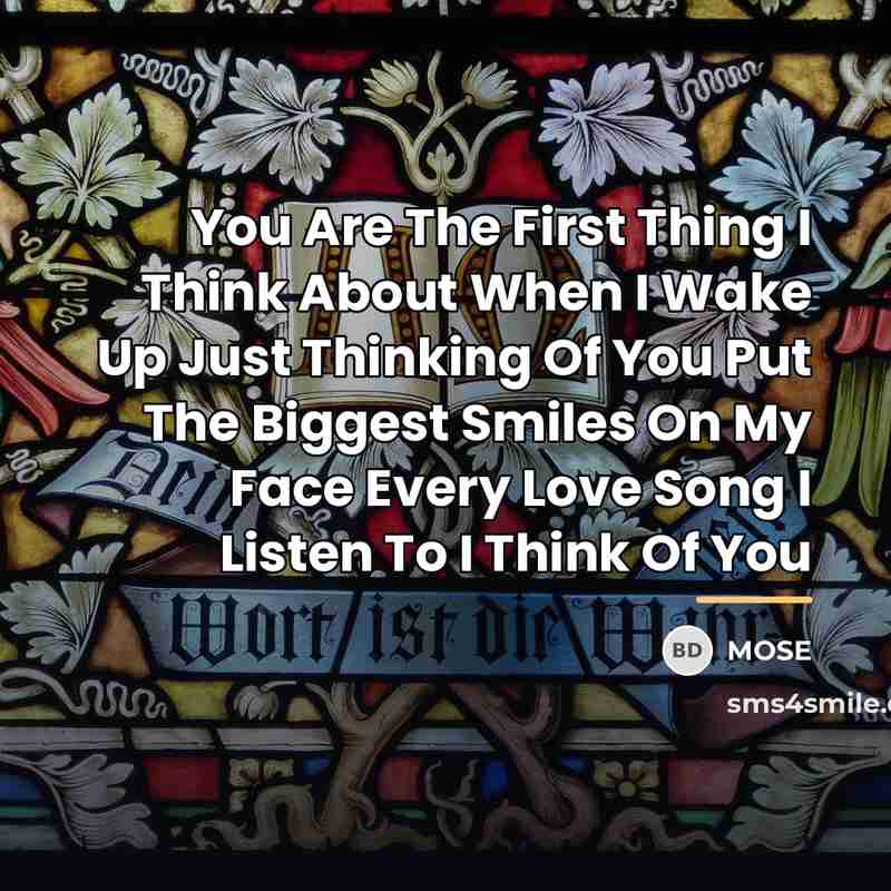 “You Are The First Thing I Think About When I…” quote by MOSE