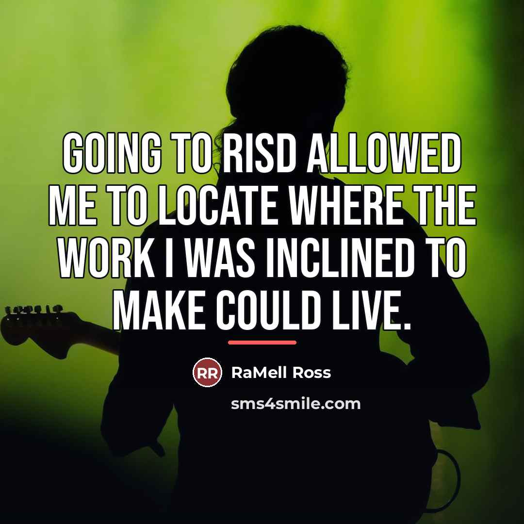 “Going to RISD allowed me to locate where the work…” quote by RaMell Ross