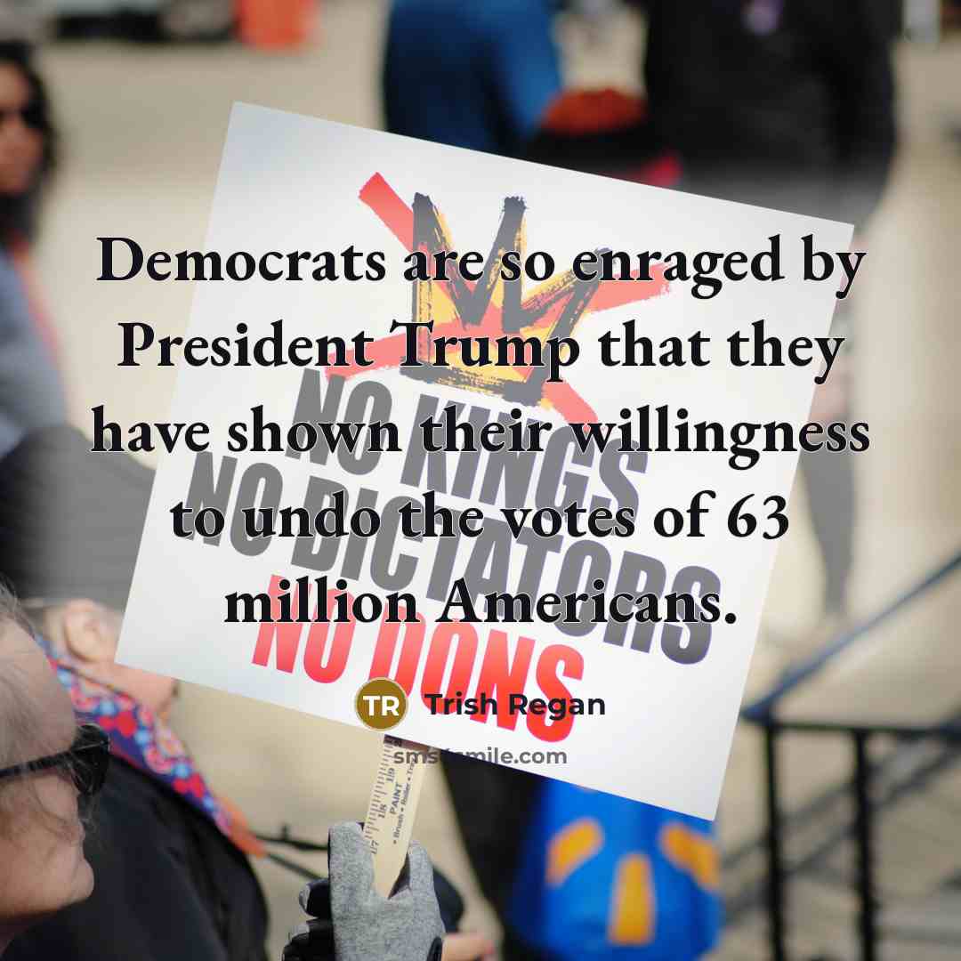“Democrats are so enraged by President Trump that they have…” quote by Trish Regan
