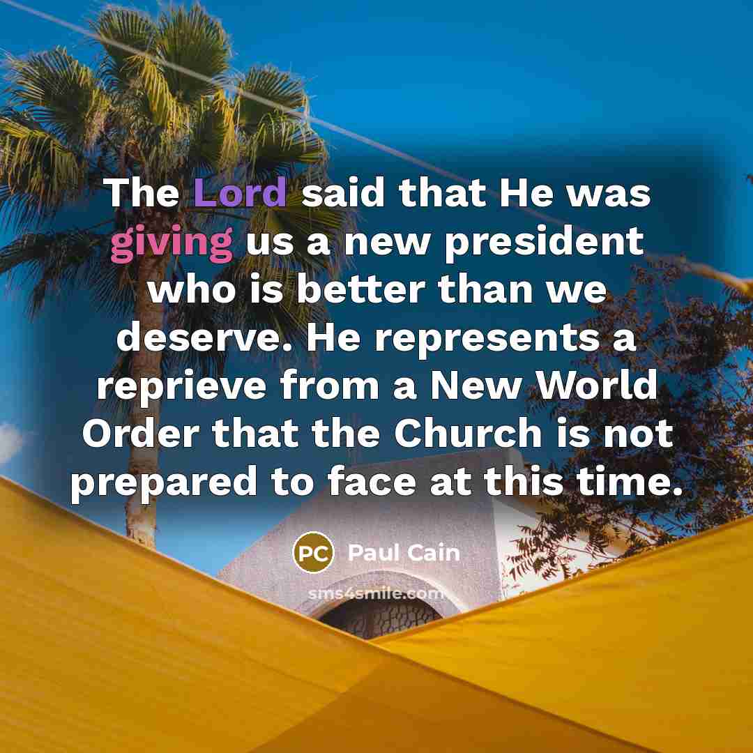 “The Lord said that He was giving us a new…” quote by Paul Cain