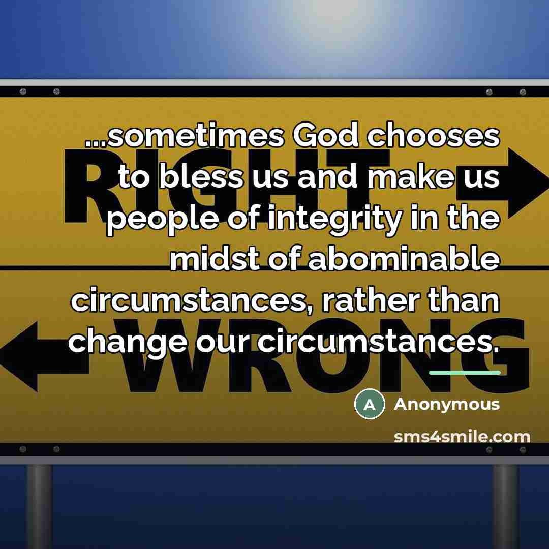 “...sometimes God chooses to bless us and make us people…” quote by Anonymous