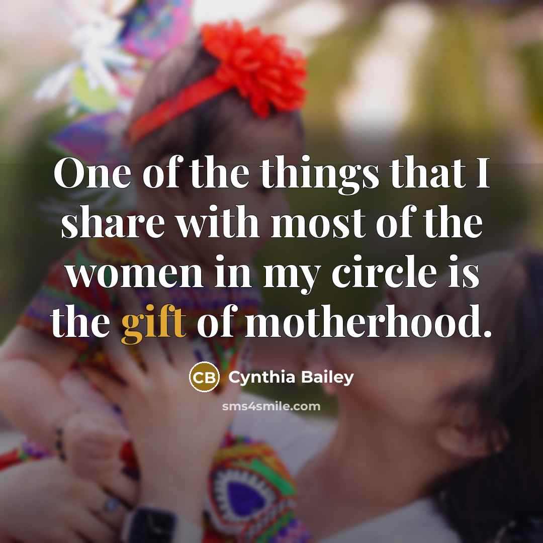 “One of the things that I share with most of…” quote by Cynthia Bailey