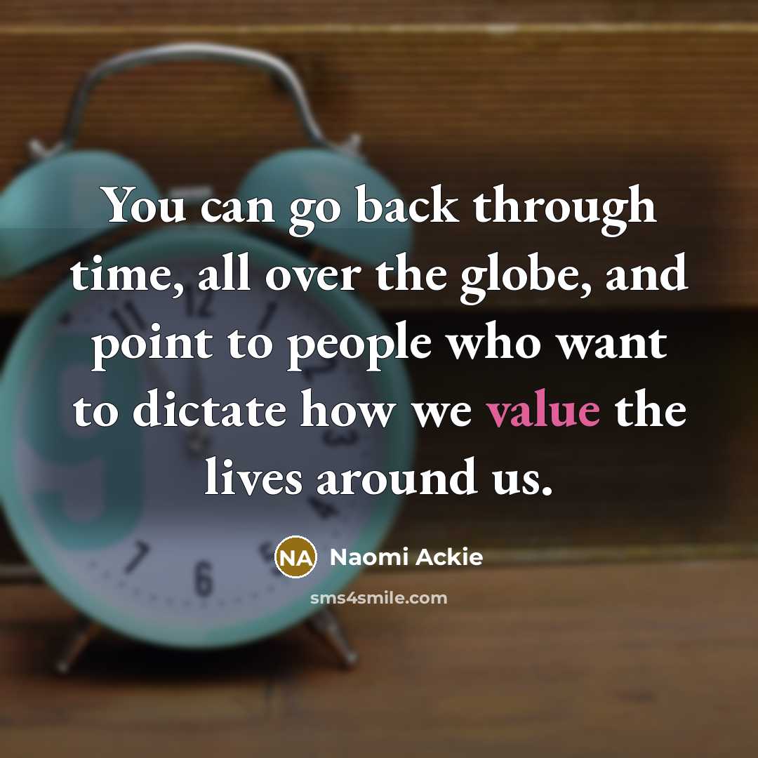 “You can go back through time, all over the globe,…” quote by Naomi Ackie